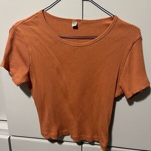 Uniqlo Coral Crop Top